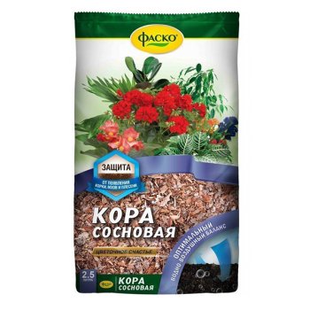 Кора сосны Цветочное счастье Фаско 2,5л