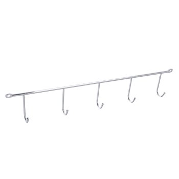 Планка с крючками крепление сбоку CWJ241B цельный цвет хром 21см 210 мм 1 шт