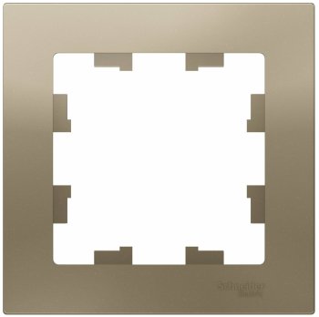 Рамка Schneider Electric AtlasDesign 1 пост, цвет шампань, арт. ATN000501 Рамка Schneider Electric AtlasDesign 1 пост, цвет шампань, арт. ATN000501