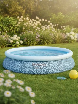 Бассейн надувной Bestway Fast Set 457х457х107см 12362л