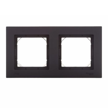 Рамка Schneider Electric AtlasDesign Aqua IP44 2 поста, цвет карбон, арт. ATN441002