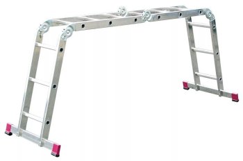 Лестница трансформер KRAUSE 4х4 ступени алюминиевая
