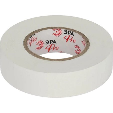 Изолента ПВХ ЭРА 19мм х 20м белая