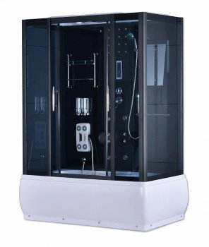 Кабина душевая ODA 8312 высокий поддон 170х85х215см универсальная матовое стекло