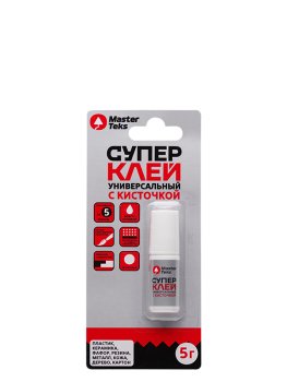 Клей универсальный MasterTeks Супер прозрачный 5 гр