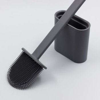 Ершик для унитаза настенный цвет серый