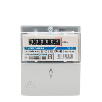 Счетчик электроэнергии однофазный Энергомера СЕ 101 R5.1 5А - 60А
