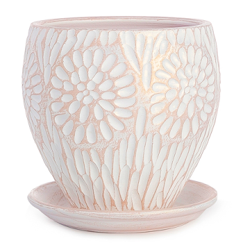 Горшок Астра Конус керамика 3,4л жемчужный Горшок Астра Конус керамика 3,4л жемчужный