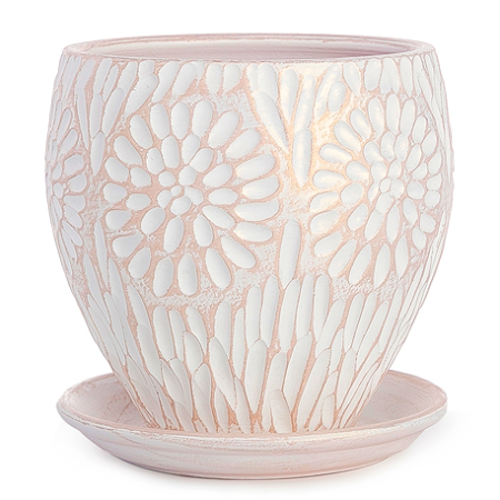 Горшок Астра Конус керамика 3,4л жемчужный Горшок Астра Конус керамика 3,4л жемчужный