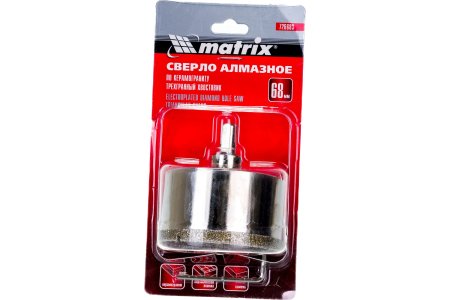 Коронка алмазная Matrix 68 мм по керамике