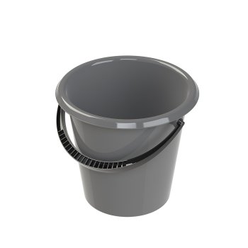 Ведро хозяйственное пластик 5л цвет серый