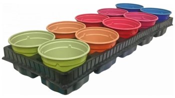 Набор для рассады Rainbow 0,5л мультиколор 10шт