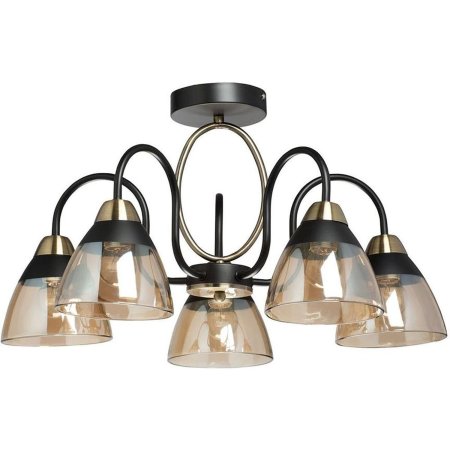 Люстра DeCity Альфа E27х5шт цвет черный
