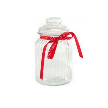 Банка для сыпучих продуктов Attribute Fleur 1л стекло