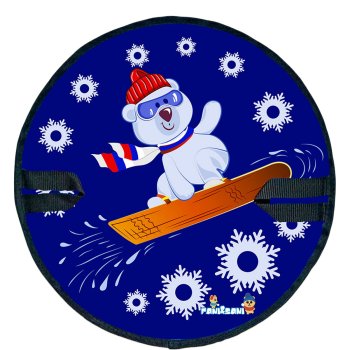 Ледянка мягкая Медведь на доске 45 см