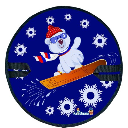 Ледянка мягкая Медведь на доске 45 см