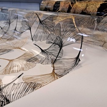 Клеенка силикон 20х 0,8м силиконовая толщина 0,6мм цвет прозрачный