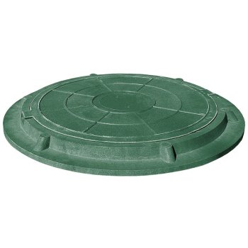 Люк канализационный тип ЛМ 725/565/45/25 мм зеленый