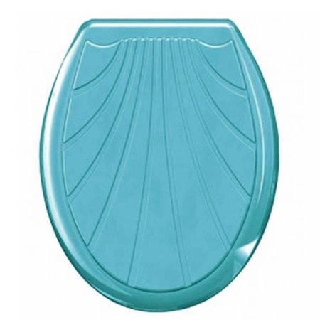 Сиденье для унитаза Ракушка пластик цвет голубой