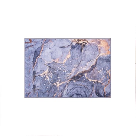 Коврик влаговпитывающий Velvet Мрамор 60х40 см голубой