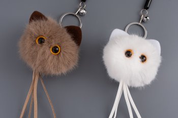 Игрушка для кошек Котик меховой
