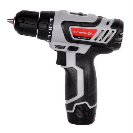 Дрель-шуруповерт аккумуляторная Интерскол ДА-10/12ЭР 28 Li-lon 12В 1x2Ач 28Нм