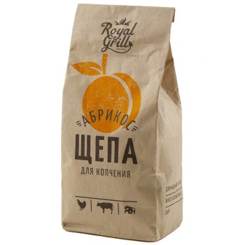 Щепа для копчения Royal Grill абрикос 1л