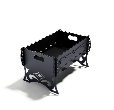 Мангал стационарный Огниво 55х31х30,5 см 3 мм