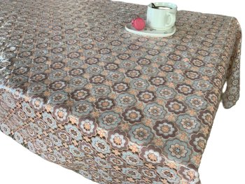 Клеенка ПВХ 22х 1,32м Lace цвет коричневый