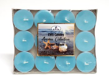 Свечи чайные в гильзе Океанский бриз 12 шт