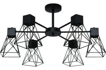 Люстра Элетех Дельта E27х6шт цвет черный Люстра Элетех Дельта E27х6шт цвет черный