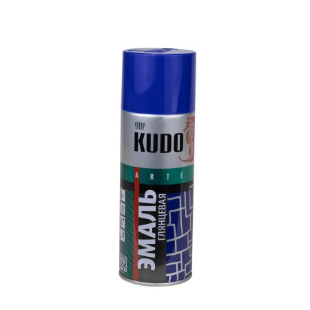 Эмаль аэрозольная Kudo синяя 520 мл глянцевая