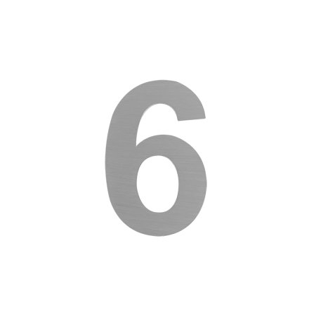 Цифра дверная №6,9 сатинированный хром пластик