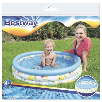 Бассейн надувной Bestway Coral Kids 102х102х25см 101л