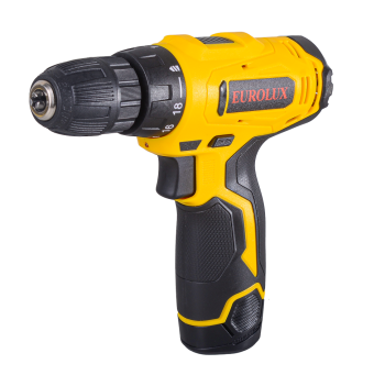 Дрель-шуруповерт аккумуляторная Eurolux ДА-12/1Li  Li-lon 12В 1x1,5Ач 25Нм