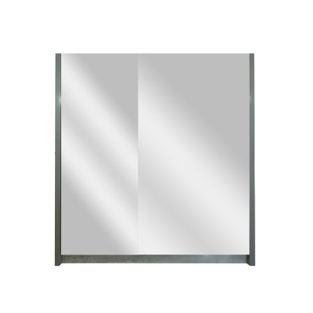 Шкаф-зеркало подвесной Грэй 70х65х15см серый