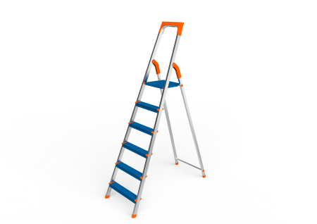 Стремянка Сарайлы-М 6 ступеней алюминий