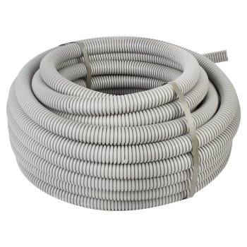 Труба гофрированная ПВХ 20 мм JOTY серый уп.100м с зондом