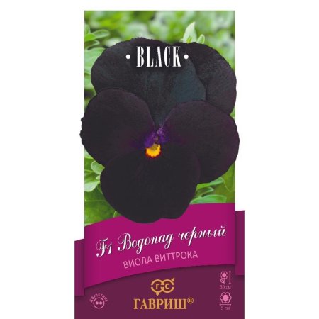 Семена виолы Водопад черный F1 ампельная Гавр