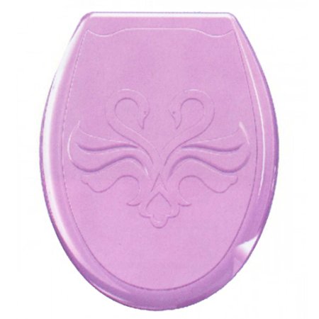 Сиденье для унитаза Лебедь пластик цвет розовый