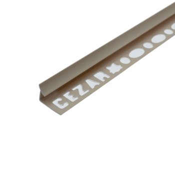 Профиль для плитки внутренний 8 мм Бежевый 2,5 п.м