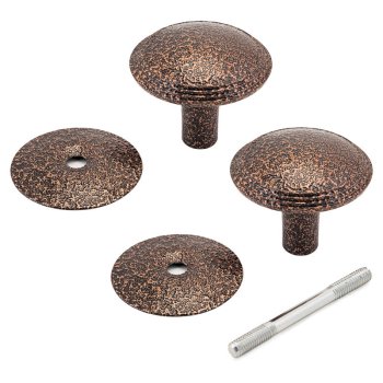 Ручка-кнопка РЕЖ Ø55мм антик бронза