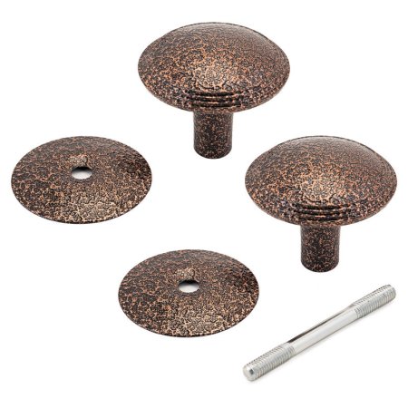 Ручка-кнопка РЕЖ Ø55мм антик бронза