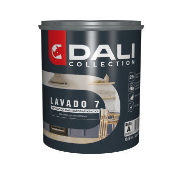 Краска водно-дисперсионная Dali Collection LAVADO 7 моющаяся основа А 0,9 л