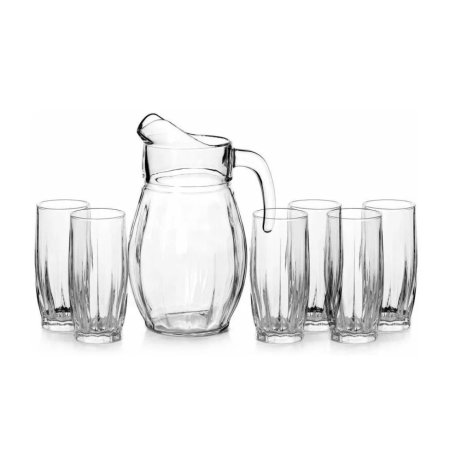 Набор кувшин + стаканы Dance цвет прозрачный 1700/320мл 7шт