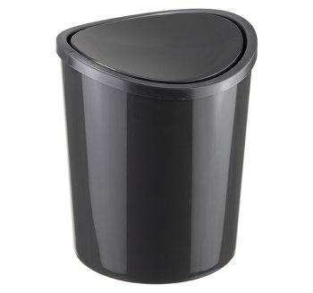 Контейнер для мусора настольный пластик 1,6л цвет графитовый