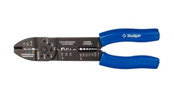 Клещи для обжима и зачистки электрокабеля 0,8-2,6мм2 Зубр ММ-20