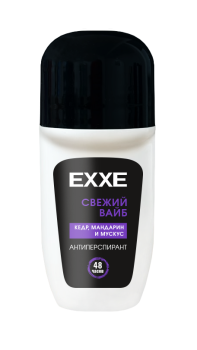 Антиперспирант Exxe Свежий вайб ролик,  50мл мужской