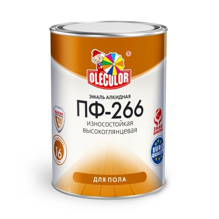 Эмаль алкидная для полов ПФ-266 Olecolor ABC-Farben золотистая 5 кг