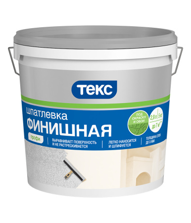 Шпатлевка ТЕКС Профи финишная белая 5 кг
